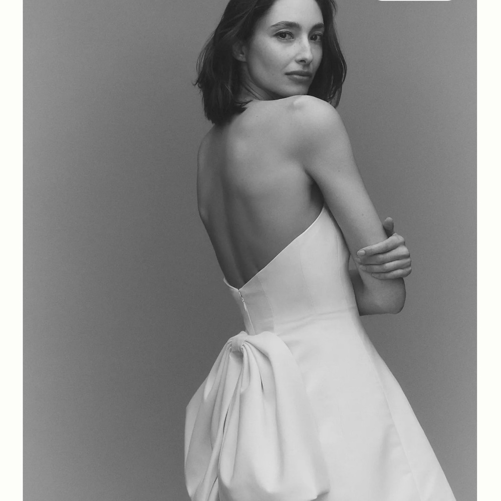 NWT Anthropologie White Satin Wedding Dress Sachin & Babi